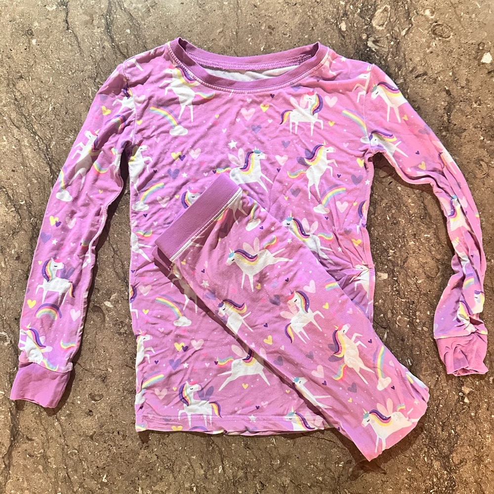 Little Sleepies Pink Unicorn Pajamas
